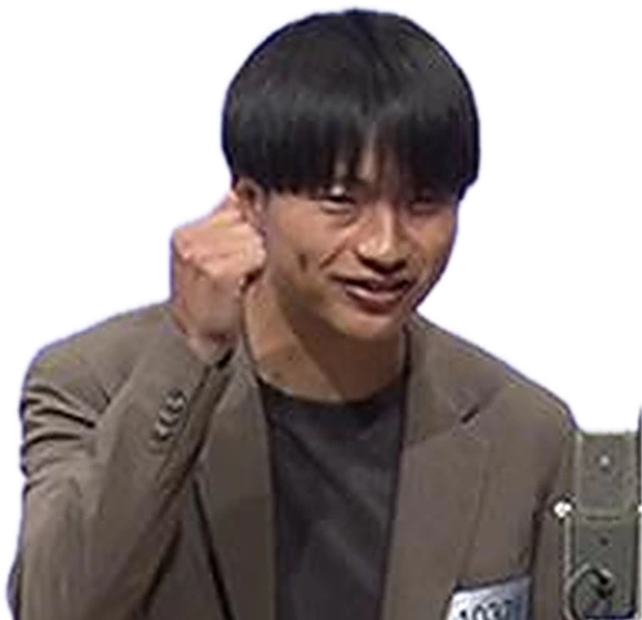 決意の表情の石山蓮也